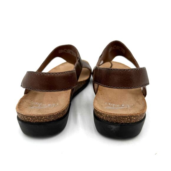 Dansko Brown Leather Reese Thong Sandals Size 38 / 8 - Picture 5 of 7